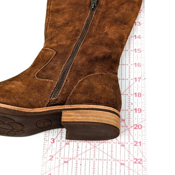 Kork Ease Women Addison Distress Suede OTK Zip Buckle Tall Boots size 7 - Picture 10 of 10